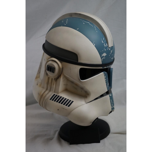 1046 - Star Wars - Boxed Master Replica Star Wars III Revenge of the Sith 501st Legion Clone Trooper Helmet... 