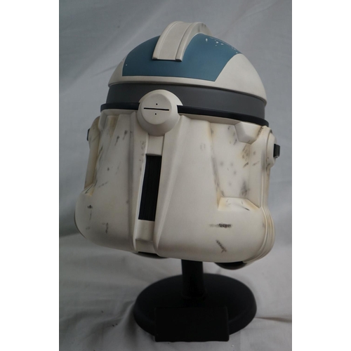 1046 - Star Wars - Boxed Master Replica Star Wars III Revenge of the Sith 501st Legion Clone Trooper Helmet... 