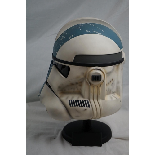 1046 - Star Wars - Boxed Master Replica Star Wars III Revenge of the Sith 501st Legion Clone Trooper Helmet... 