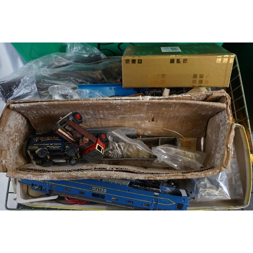 140 - Large quantity of model railway accessories to include track, Power Unit, rolling stock, spares and ... 