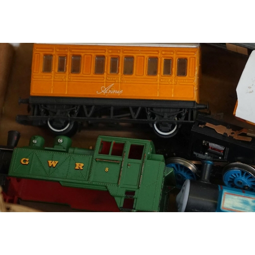 144 - Group of OO gauge model railway to include Hornby Thomas the Tank Engine with carriages, Hornby Dubl... 