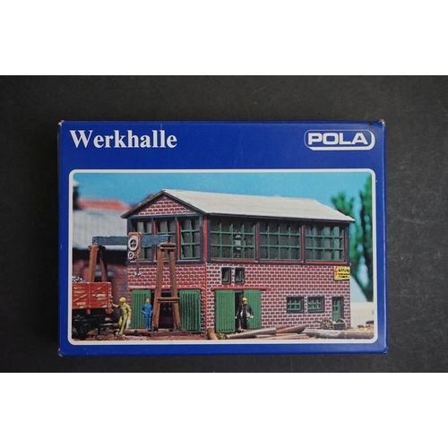 150 - 19 Boxed and unbuilt N gauge plastic model kits to include Ratio, Faller, KeilKraft, and Pola, unche... 