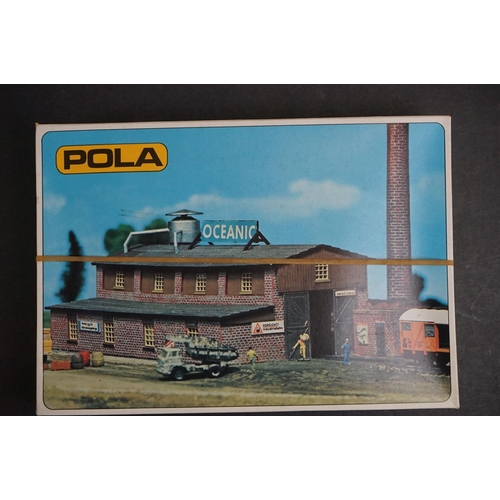 150 - 19 Boxed and unbuilt N gauge plastic model kits to include Ratio, Faller, KeilKraft, and Pola, unche... 