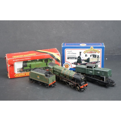 153 - Two boxed OO gauge locomotives to include Bachmann 31051 0-6-0T J72 Class and Hornby R252 LNER Loco ... 