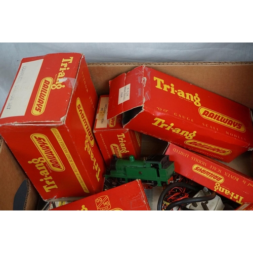 156 - Quantity of boxed Triang OO gauge model railway to include Complete Station Set, REX train set with ... 