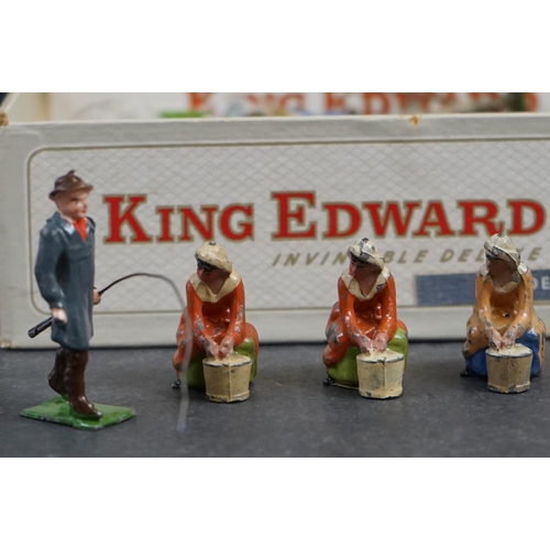 239 - A collection of mainly Britains lead Farm related figures to include farmers, shepherds, milk maids ... 