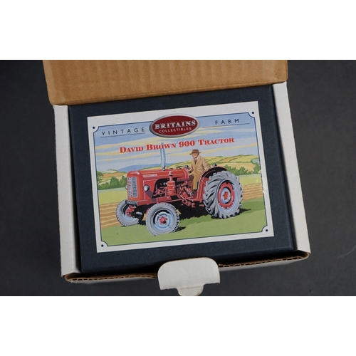 247 - Five boxed Britains farm models to include 08735 Land Rover Series I, 00172 Marshall M Tractor, 0871... 