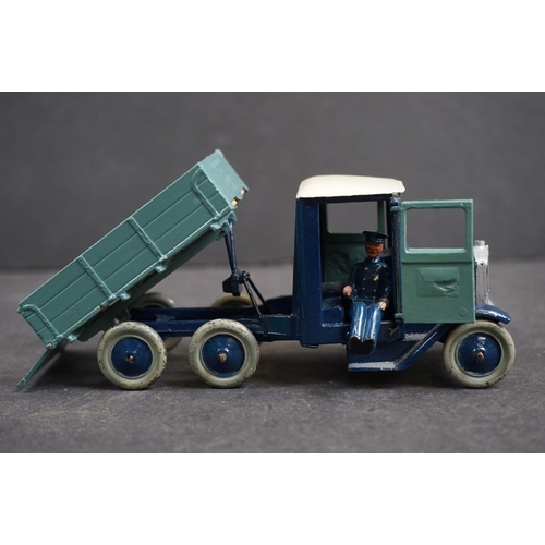 251 - Three boxed Britains farm diecast vehicles to include No 60F Six wheeled Lorry (repainting and flatb... 