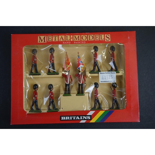 252 - Seven boxed Britains metal figure sets to include 7235 6 Black Watch Highlanders, 7245 6 Gordon High... 