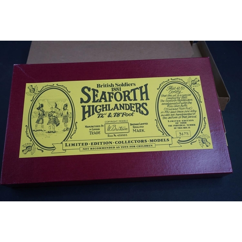 253 - Three boxed ltd edn Britains metal figure sets to include 5185 1881 Seaforth Highlinders, 5391 The U... 