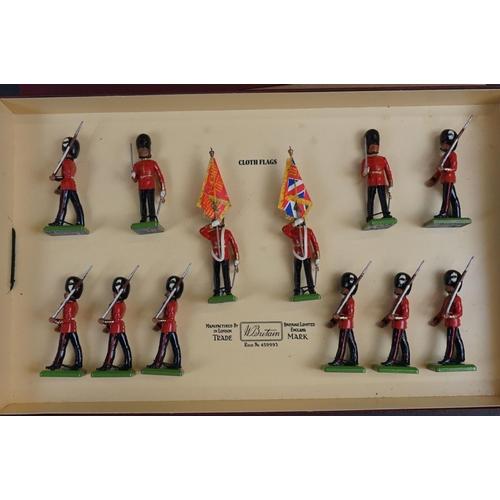 254 - Three boxed ltd edn Britains metal figure sets to include 5186 Welsh Guards, 5184 The Lifeguards and... 