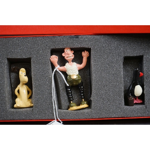 256 - Four boxed Good Soldiers Wallace & Gromit metal figure sets to include The Wrong Trousers x 2, A Clo... 