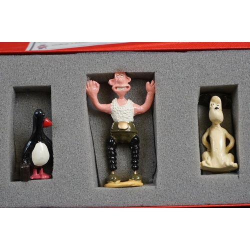 256 - Four boxed Good Soldiers Wallace & Gromit metal figure sets to include The Wrong Trousers x 2, A Clo... 