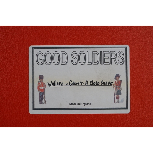 256 - Four boxed Good Soldiers Wallace & Gromit metal figure sets to include The Wrong Trousers x 2, A Clo... 