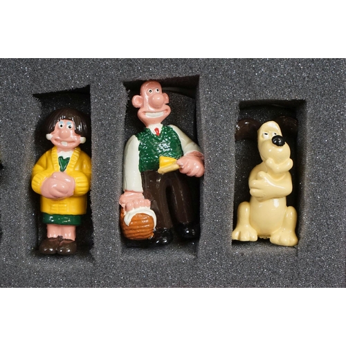 256 - Four boxed Good Soldiers Wallace & Gromit metal figure sets to include The Wrong Trousers x 2, A Clo... 