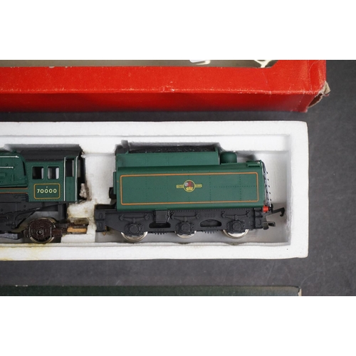 103A - Two boxed OO gauge Hornby locomotives to include R053 4-6-2 Princess Loco green livery and R063 BR L... 