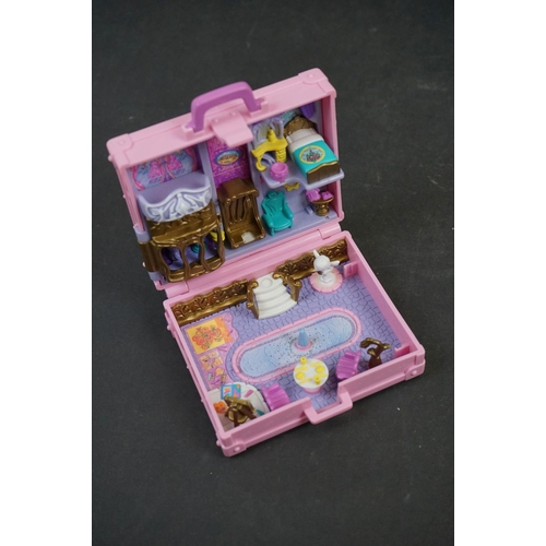 1048 - Seven Bluebird Polly Pocket playsets and figures to include Precious Puppies, Boutique Suitcase, etc... 