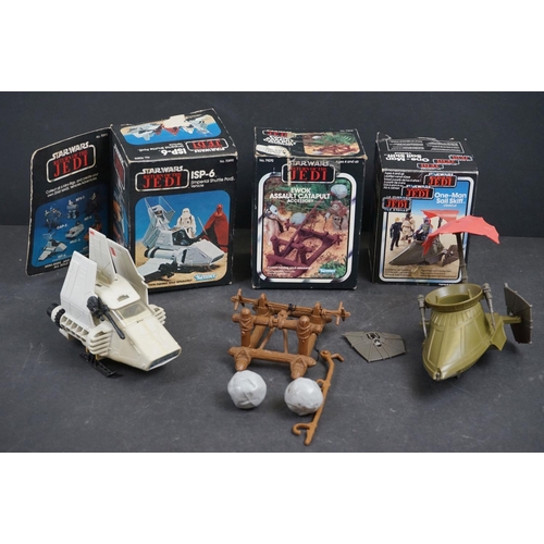 1052 - Star Wars - Three boxed original Kenner Star Wars vehicles and accessories to include One-Man Sail S... 