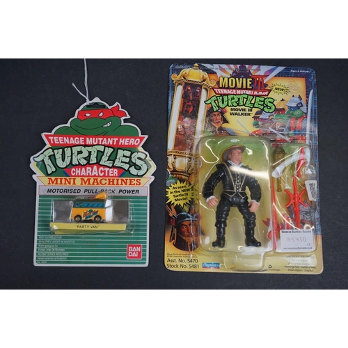 1062 - Original carded Playmates Teenage Mutant Ninja Turtles Movie III Walker figure, unpunched, some bubb... 