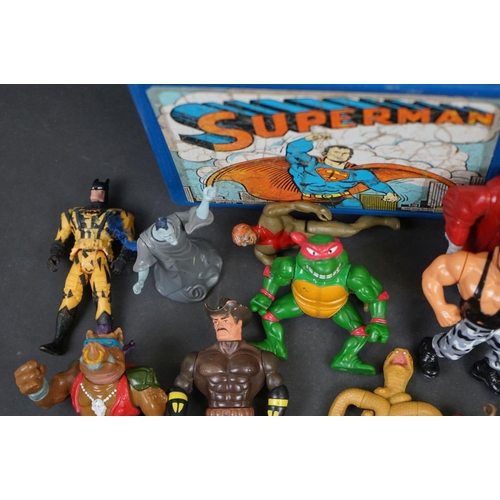 1066 - 30 x Circa 80's - 90's playworn action figures to include LJN Thundercats, Kenner The Real Ghostbust... 