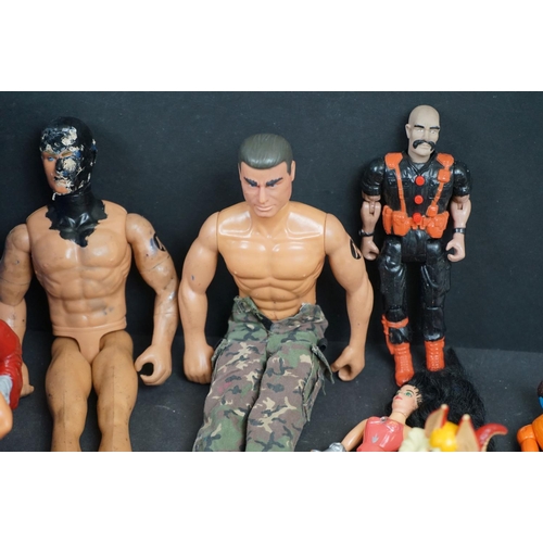 1066 - 30 x Circa 80's - 90's playworn action figures to include LJN Thundercats, Kenner The Real Ghostbust... 