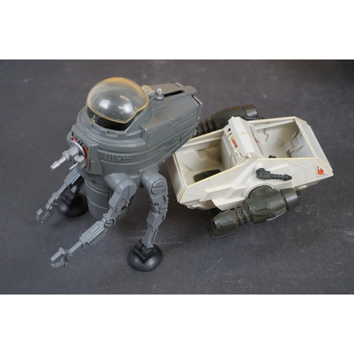 1067 - Star Wars - Six Original Kenner Star Wars vehicles to include AT-ST, TIE Fighter, Speeder Bike, X-Wi... 