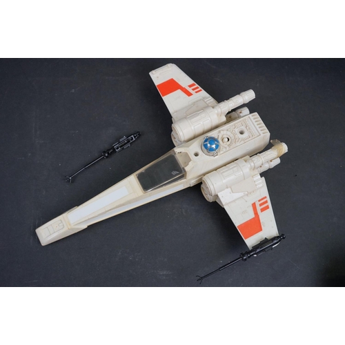 1067 - Star Wars - Six Original Kenner Star Wars vehicles to include AT-ST, TIE Fighter, Speeder Bike, X-Wi... 