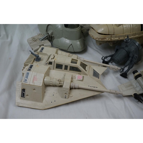 1068 - Star Wars - 12 x Original Kenner Star Wars vehicles to include Millennium Falcon, AT-AT, 2 x AT-ST, ... 