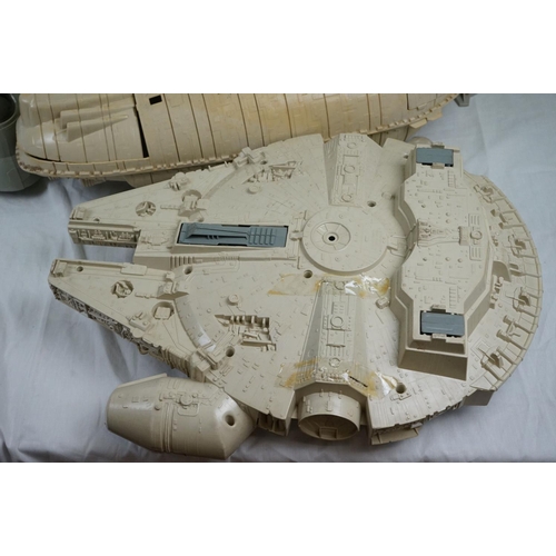 1068 - Star Wars - 12 x Original Kenner Star Wars vehicles to include Millennium Falcon, AT-AT, 2 x AT-ST, ... 