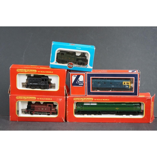 106a - Five boxed OO gauge locomotives to include 3 x Hornby (R863 Brush Type 4 Diesel Electric Loco, R253 ... 