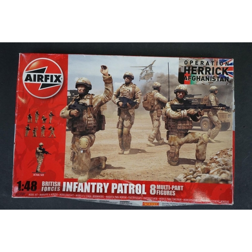 1078 - 14 x Boxed unbuilt plastic model kits to include 8 x Airfix featuring A03701 1:48 British Forces Inf... 