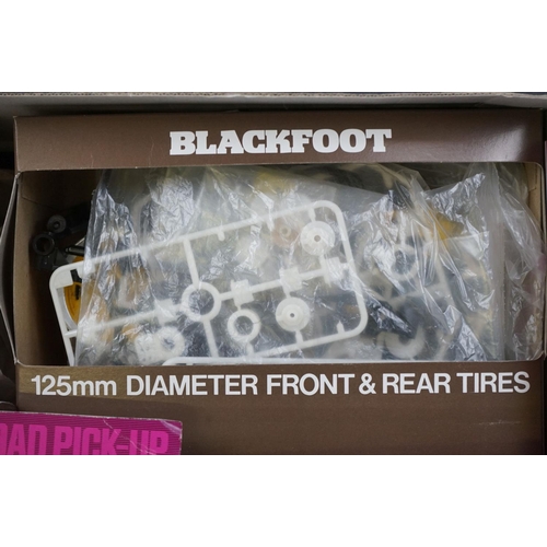 1083 - Boxed Tamiya 5858 1:10 Ford F150 Ranger Blackfoot remote control Off Road Pick-Up model kit, chassis... 