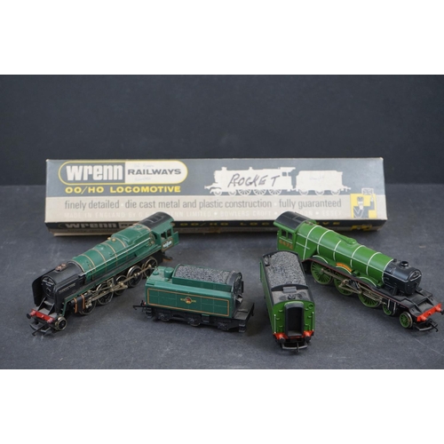 115 - Three OO gauge locomotives to include Triang R651 Stephenson's Rocket plus 2 x Triang Hornby locomot... 