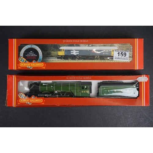 159 - Four boxed OO gauge locomotives to include 3 x Hornby (R307 BR Class 47 City of Norfolk, R398 LNER C... 