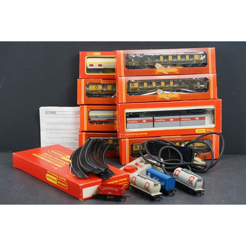 160 - Nine boxed Hornby OO gauge items of rolling stock to include R739 Breakdown Crane Set 75 Ton, R633 F... 