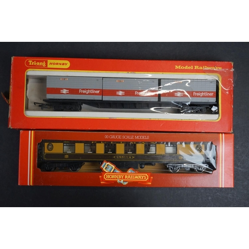 160 - Nine boxed Hornby OO gauge items of rolling stock to include R739 Breakdown Crane Set 75 Ton, R633 F... 