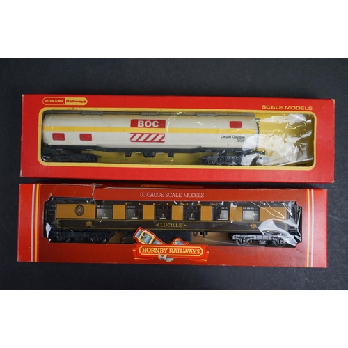 160 - Nine boxed Hornby OO gauge items of rolling stock to include R739 Breakdown Crane Set 75 Ton, R633 F... 