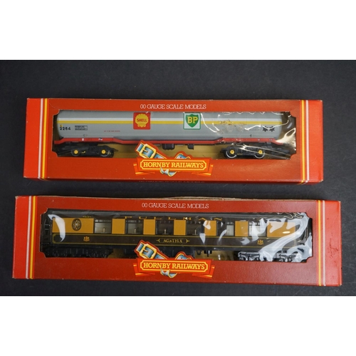 160 - Nine boxed Hornby OO gauge items of rolling stock to include R739 Breakdown Crane Set 75 Ton, R633 F... 