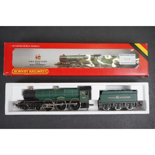 163a - Two boxed Hornby OO gauge locomotives to include R065 BR 2-10-0 Evening Star and R078 GWR 4-6-0 King... 