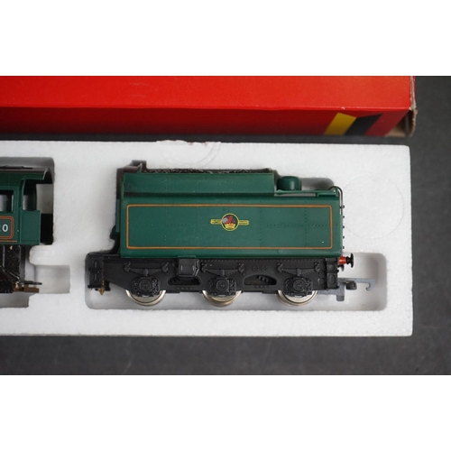 163a - Two boxed Hornby OO gauge locomotives to include R065 BR 2-10-0 Evening Star and R078 GWR 4-6-0 King... 