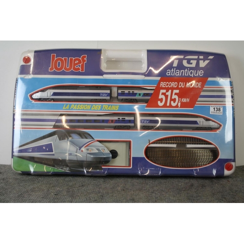 138 - Boxed & sealed Jouef HO gauge TGV Atlantique train set