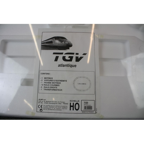 138 - Boxed & sealed Jouef HO gauge TGV Atlantique train set