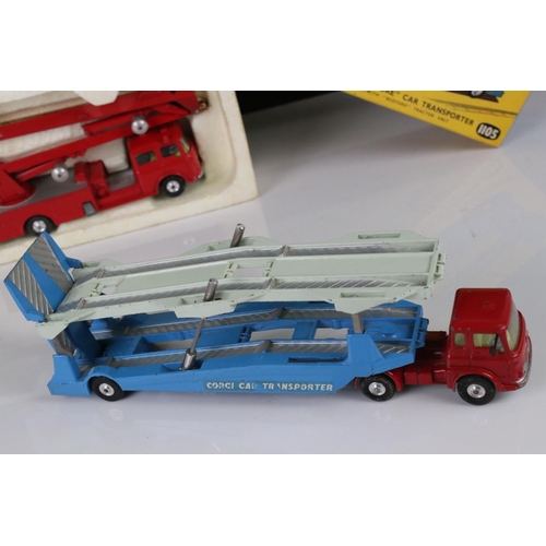 1634 - Two boxed Corgi Major diecast models to include 1105 Carrimore Car Transporter with Bedford Tractor ... 