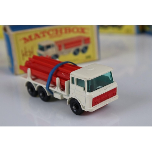 1654 - Ten boxed Matchbox 75 Series diecast commercial models to include 48 Dodge Dumper Truck, 21 Foden Co... 