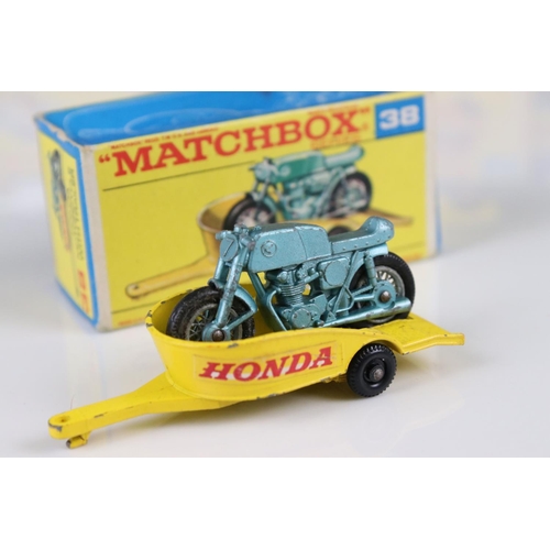 1655 - Ten boxed Matchbox 75 Series diecast models to include 25 Ford Cortina, 52 BRM Racing Car, 53 Ford Z... 