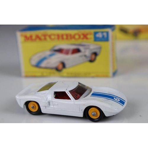 1655 - Ten boxed Matchbox 75 Series diecast models to include 25 Ford Cortina, 52 BRM Racing Car, 53 Ford Z... 