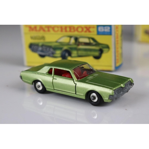 1656 - Ten boxed Matchbox 75 Series diecast models to include 46 Mercedes 300 SE Coupe, 72 Standard Jeep, 6... 