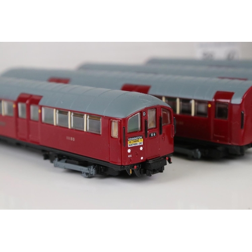 98a - Three sets of London Underground stock with EFE loco and rolling stock converted to DCC by Metro Mod... 