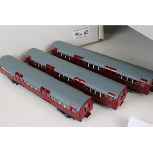 98a - Three sets of London Underground stock with EFE loco and rolling stock converted to DCC by Metro Mod... 