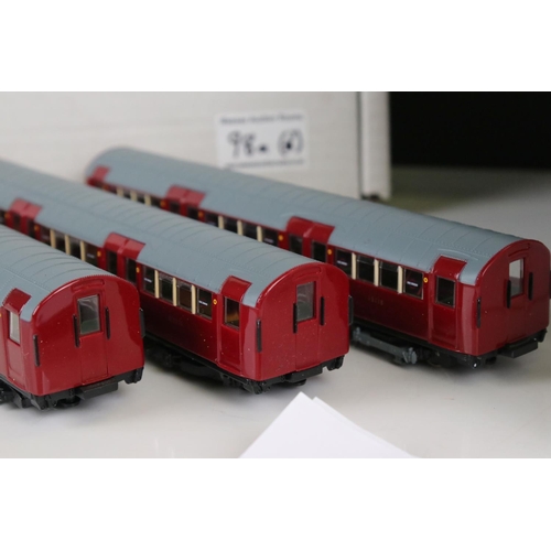 98a - Three sets of London Underground stock with EFE loco and rolling stock converted to DCC by Metro Mod... 